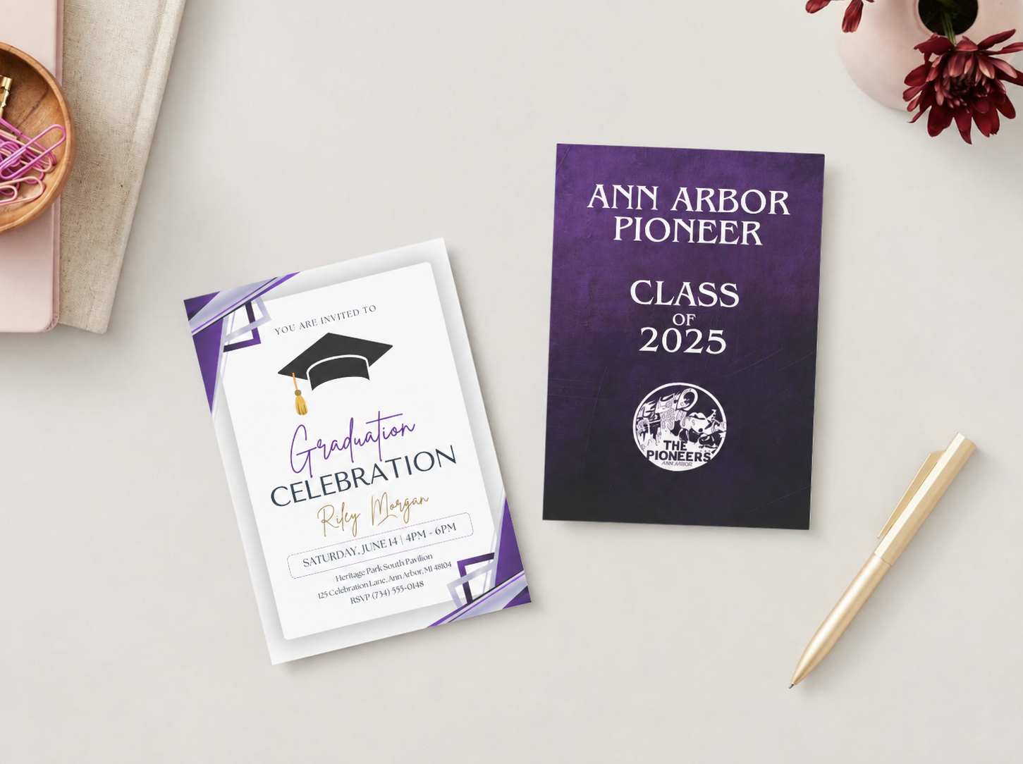 Milestone moments custom design example with anonymized sample details